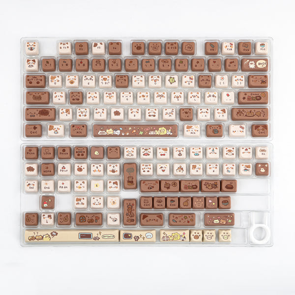 KiiBOOM Mocha Treats Keycap Set