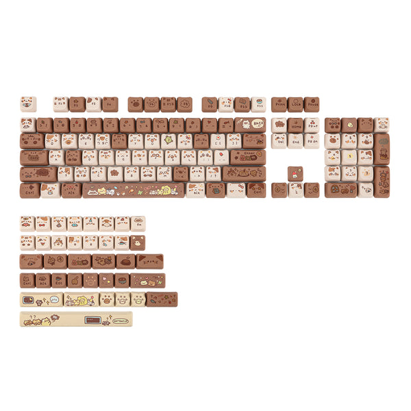 KiiBOOM Mocha Treats Keycap Set