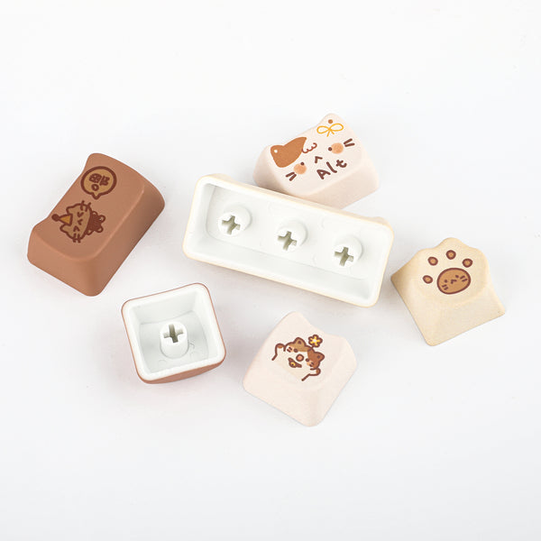 KiiBOOM Mocha Treats Keycap Set